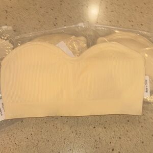 Strapless Bras Comfortable Non-Slip Silicone Bandeau Bra Seamless Tube to Bra